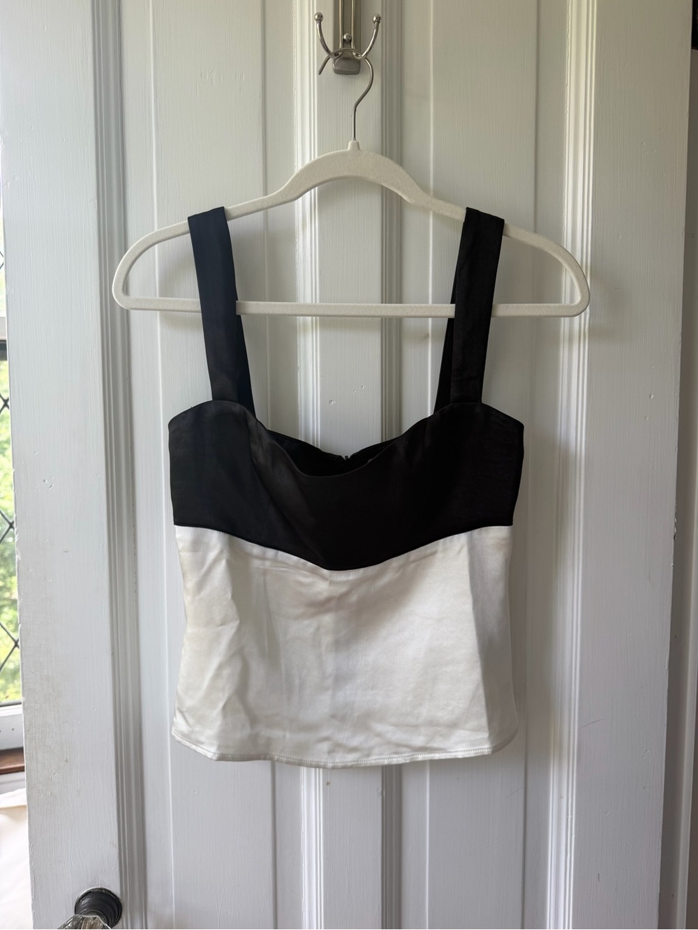 Princess Polly Black & White Square Neck Cami